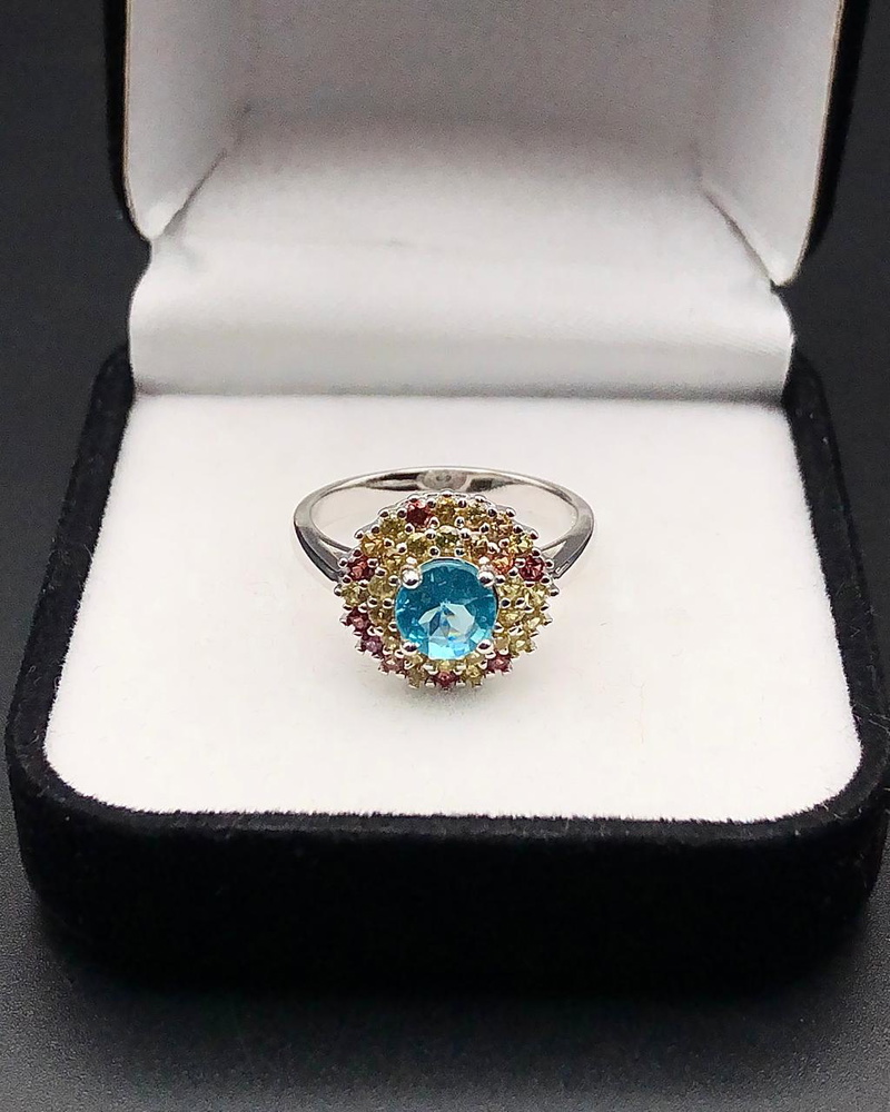 3.95 gram Topaz Ring Fixed Into 925 Silver — view 3