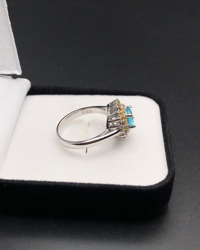 3.95 gram Topaz Ring Fixed Into 925 Silver — view 4