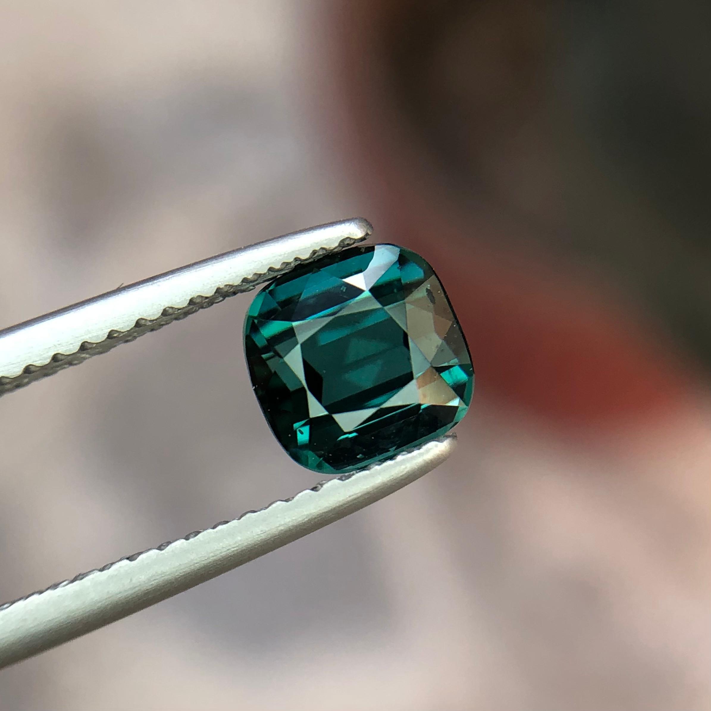 1.56 carats Bluish Green Tourmaline Loose Gemstone from Afghanistan — view 2