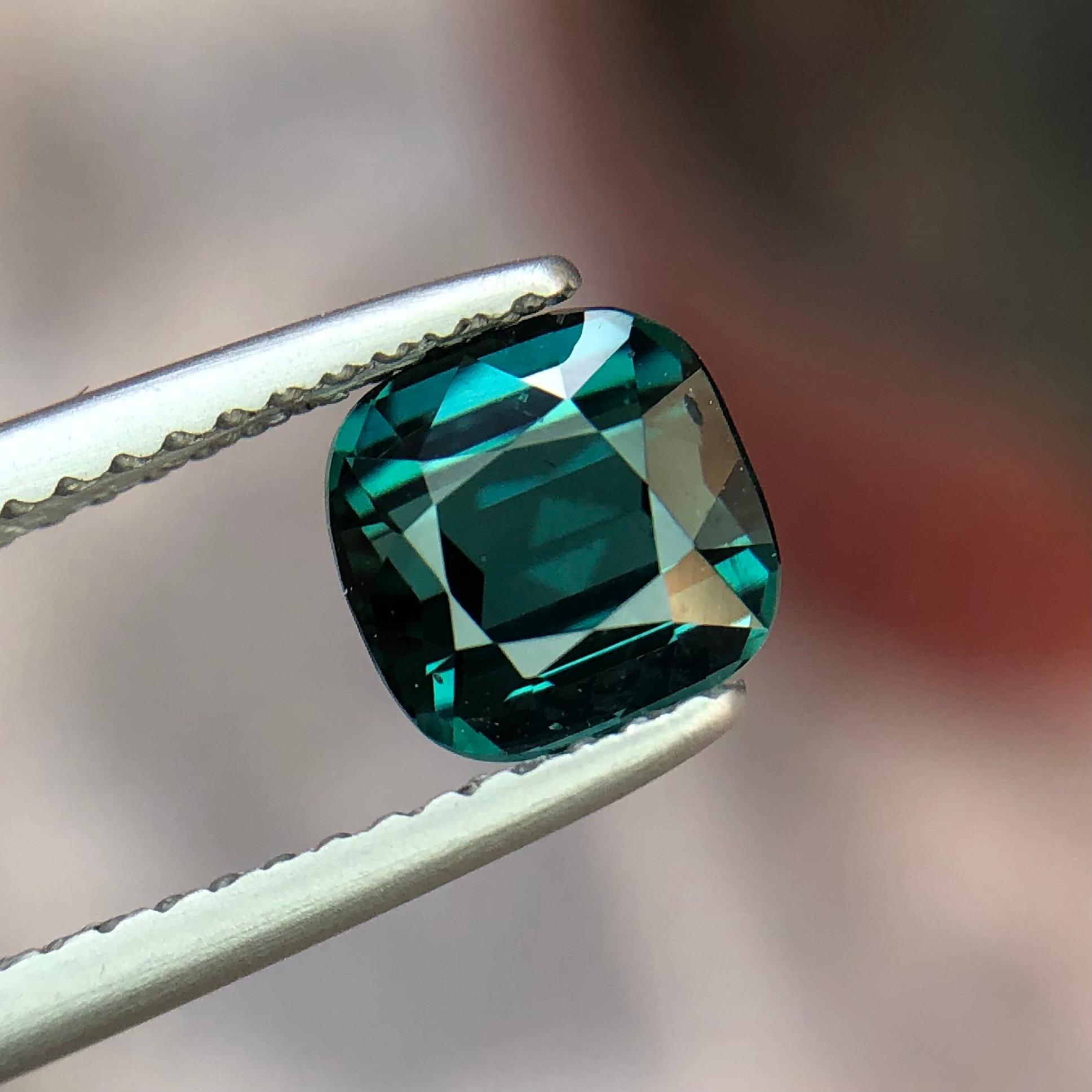 1.56 carats Bluish Green Tourmaline Loose Gemstone from Afghanistan — view 3