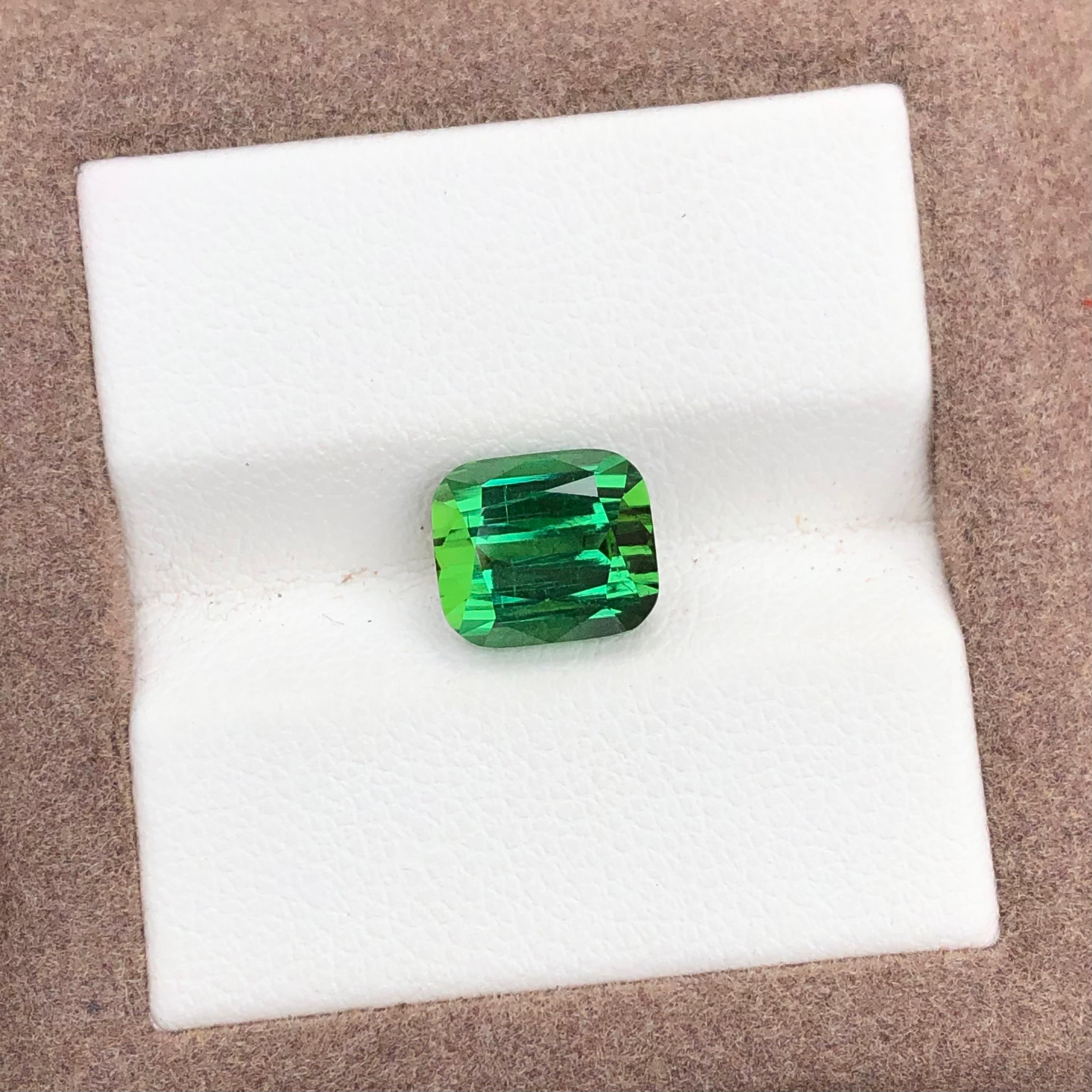 3.44 carats Green Tourmaline Loose Gemstone From Afghanistan — view 1