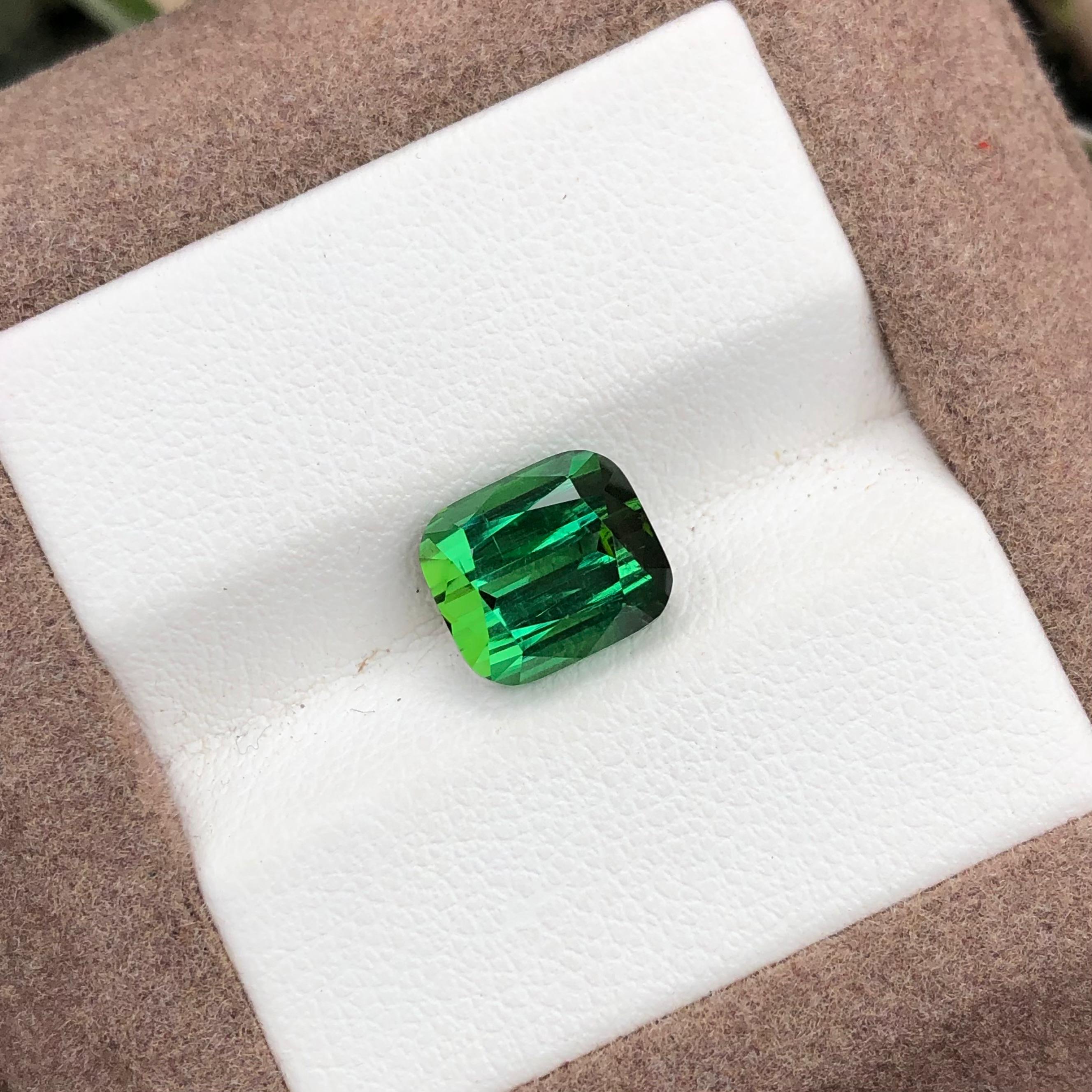 3.44 carats Green Tourmaline Loose Gemstone From Afghanistan — view 2