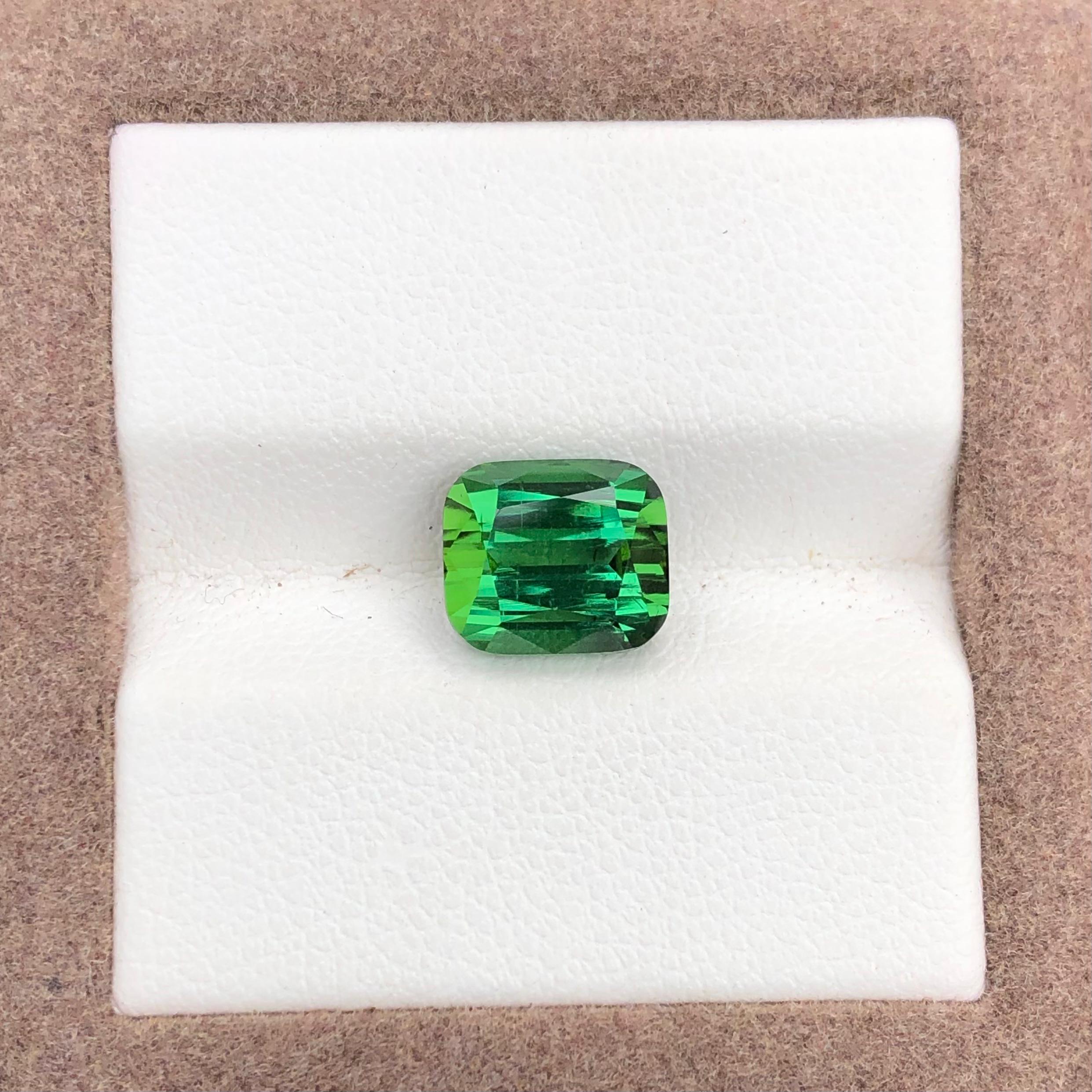 3.44 carats Green Tourmaline Loose Gemstone From Afghanistan — view 4