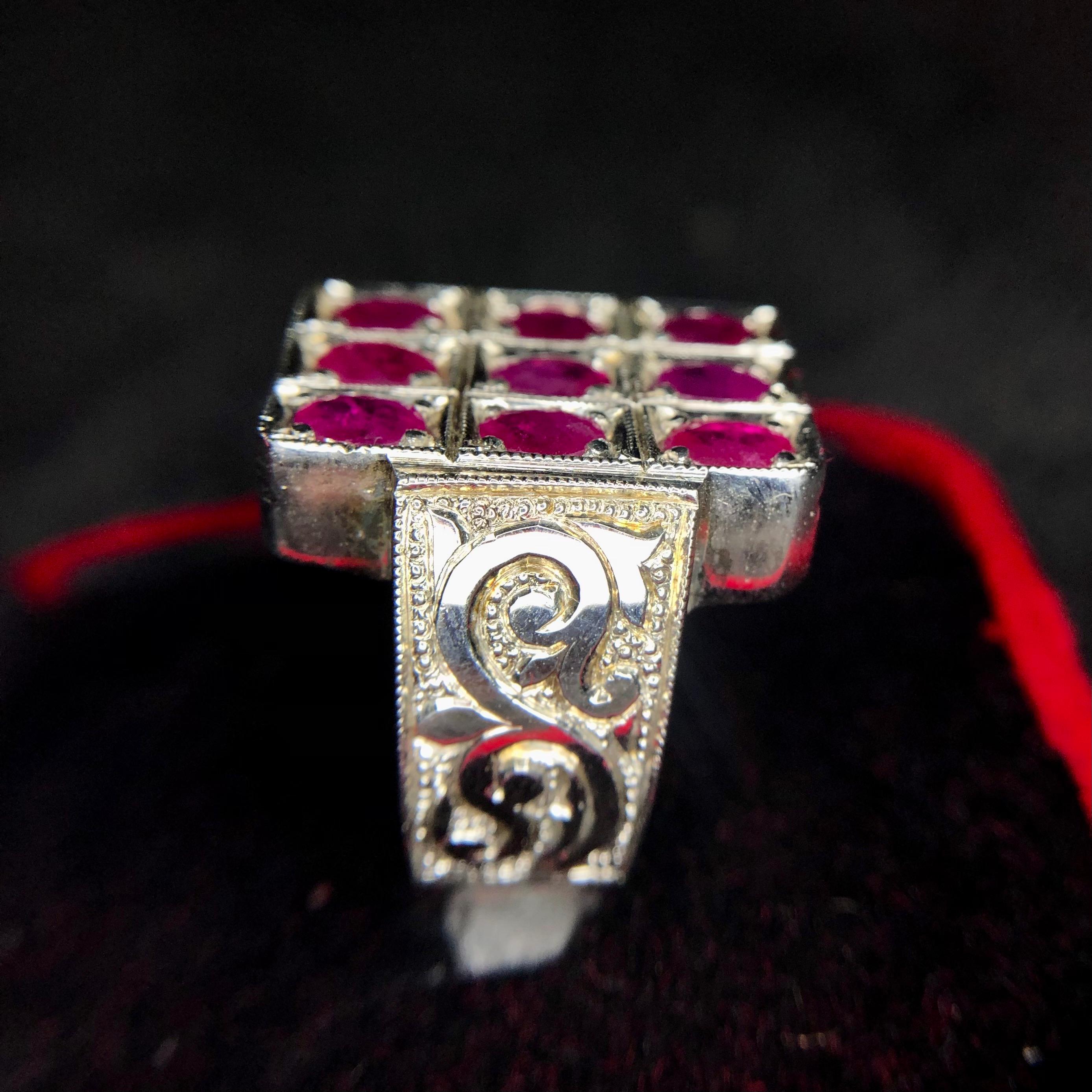 15.72 Gram Burma Ruby Ring Fix into 925 Silver
