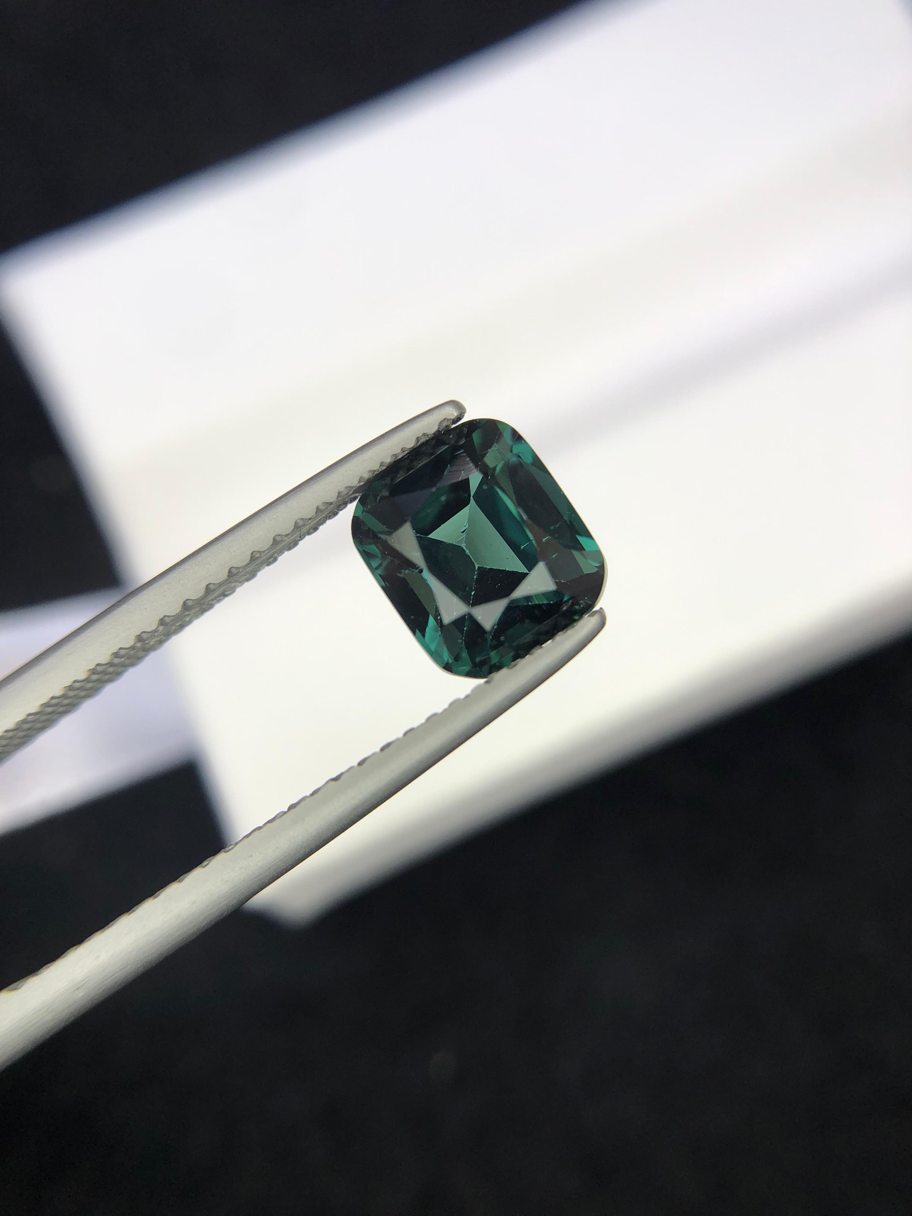 2.01 carats Bluish Green Tourmaline from Afghanistan — view 3