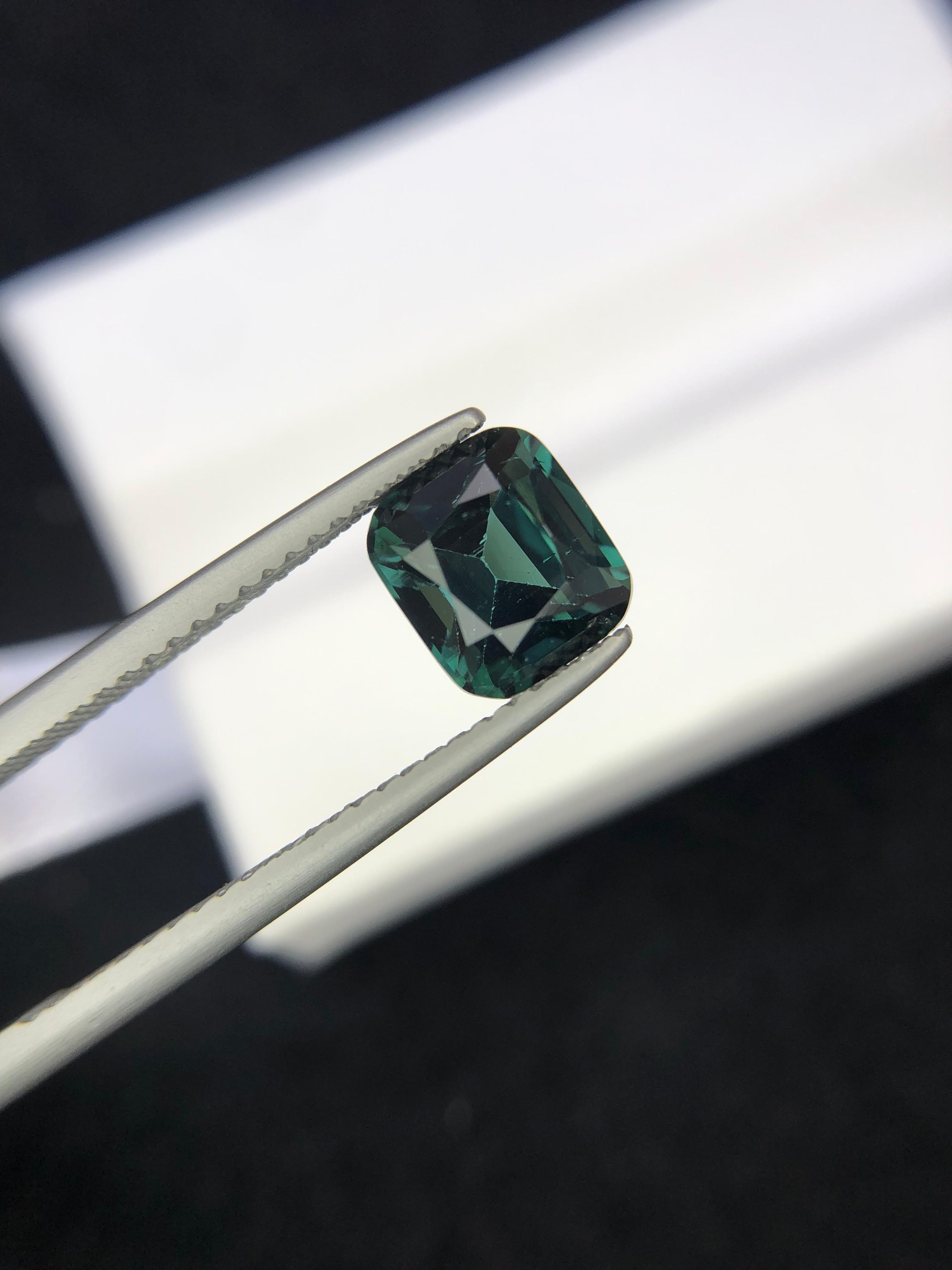 2.01 carats Bluish Green Tourmaline from Afghanistan — view 4