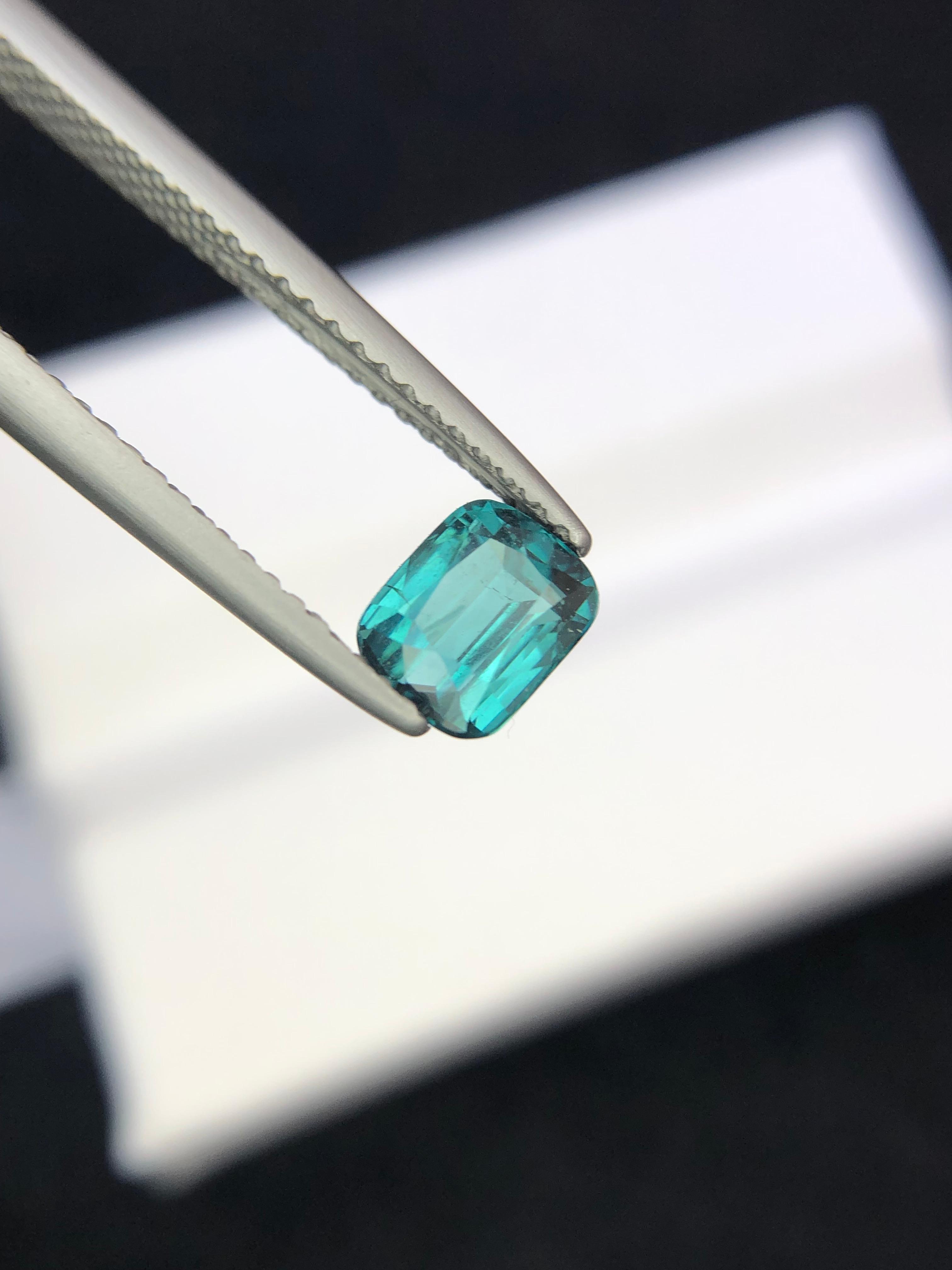 1.02 carats Blue Tourmaline from Afghanistan