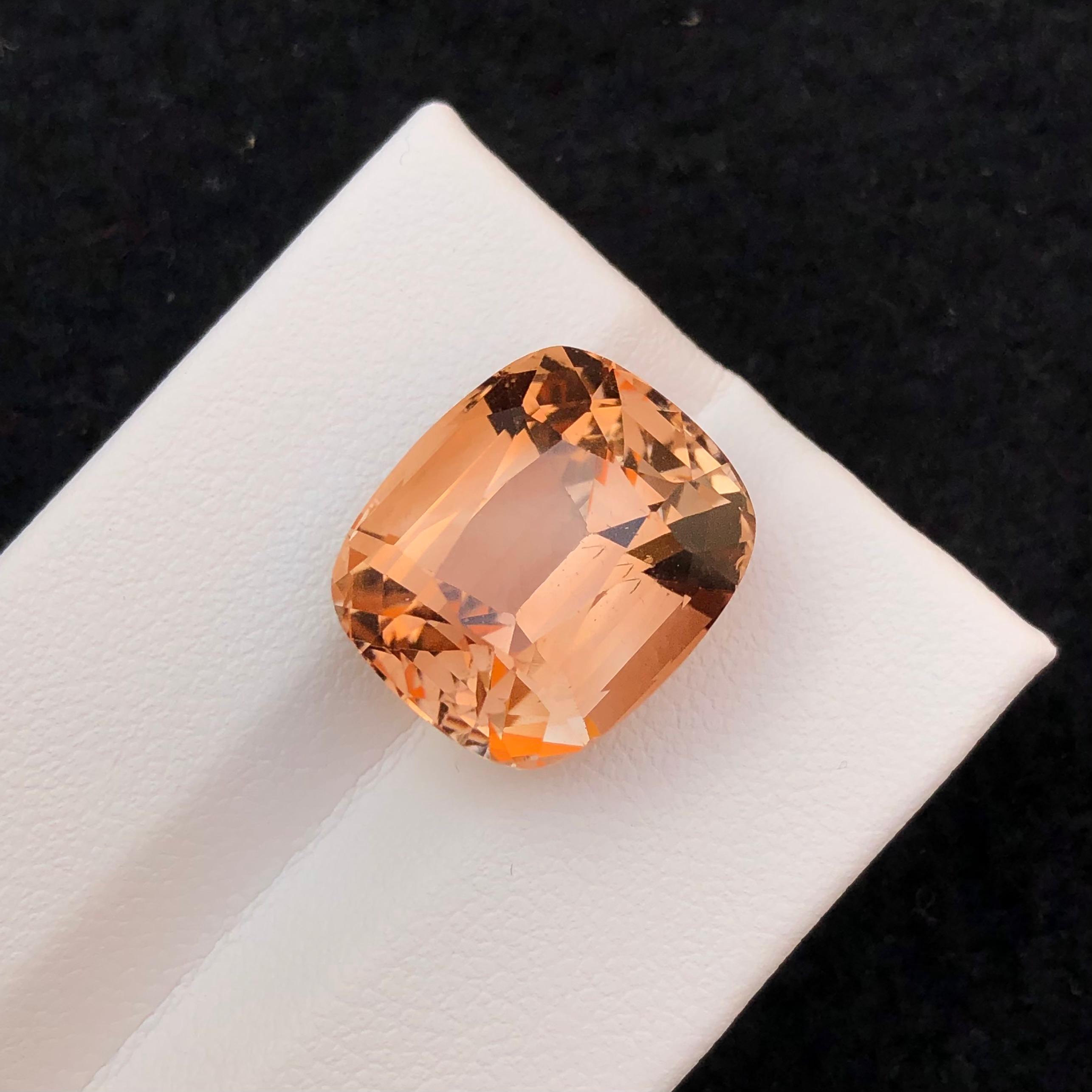 17.82 Carat Peach Topaz Gemstone, Pakistan Origin — view 3