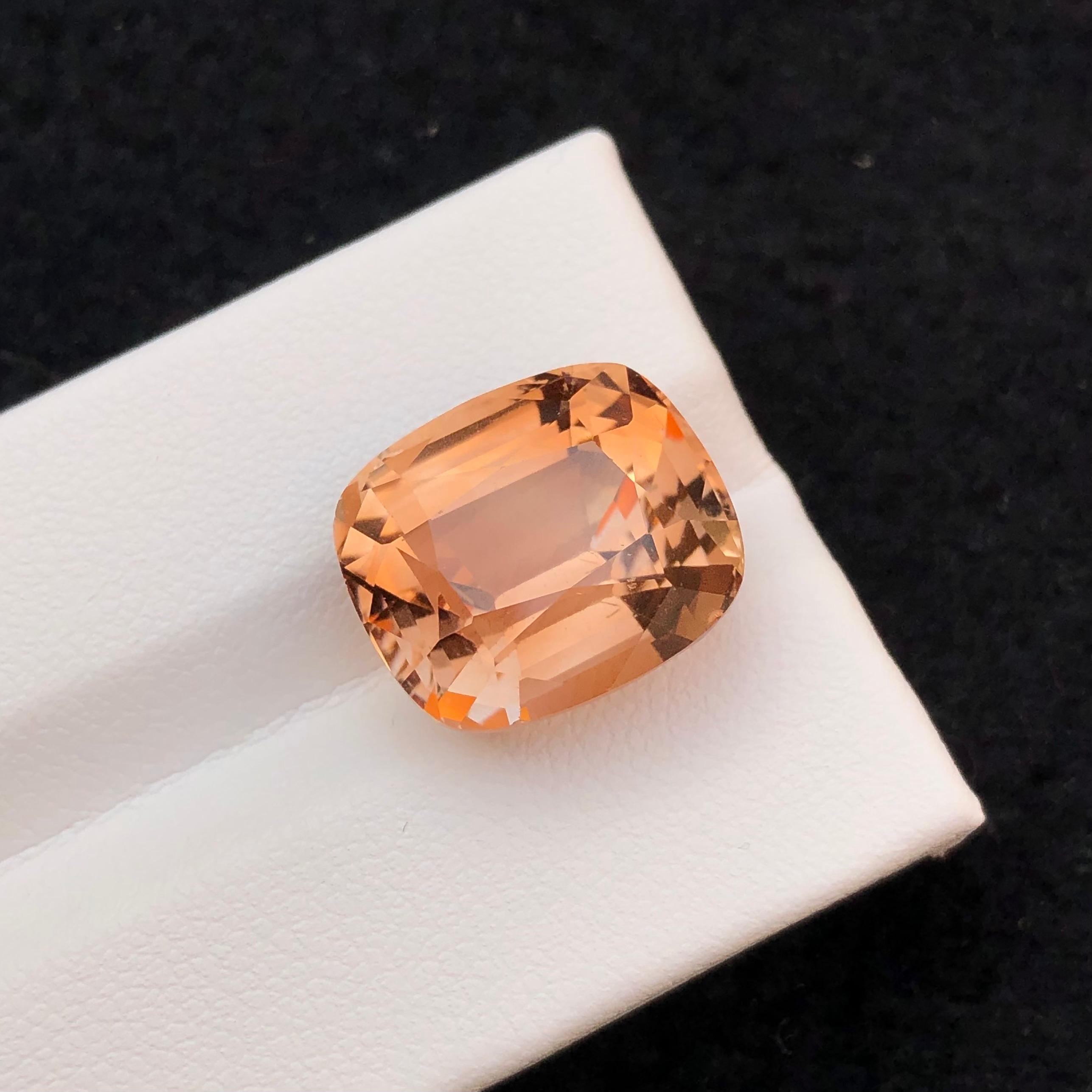 17.82 Carat Peach Topaz Gemstone, Pakistan Origin — view 4