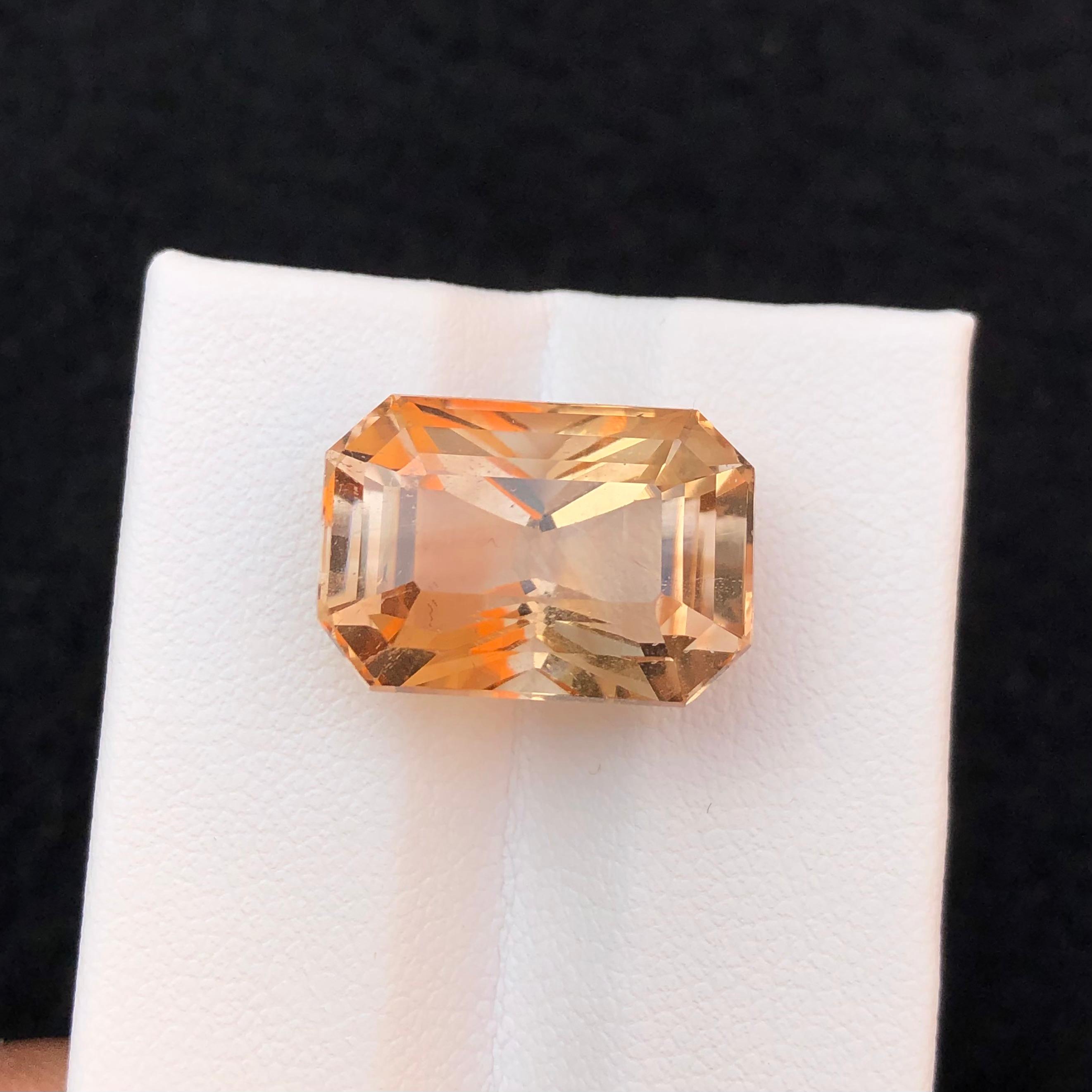 16.28 Carat Octagonal Topaz Gemstone, Pakistan Origin — view 4