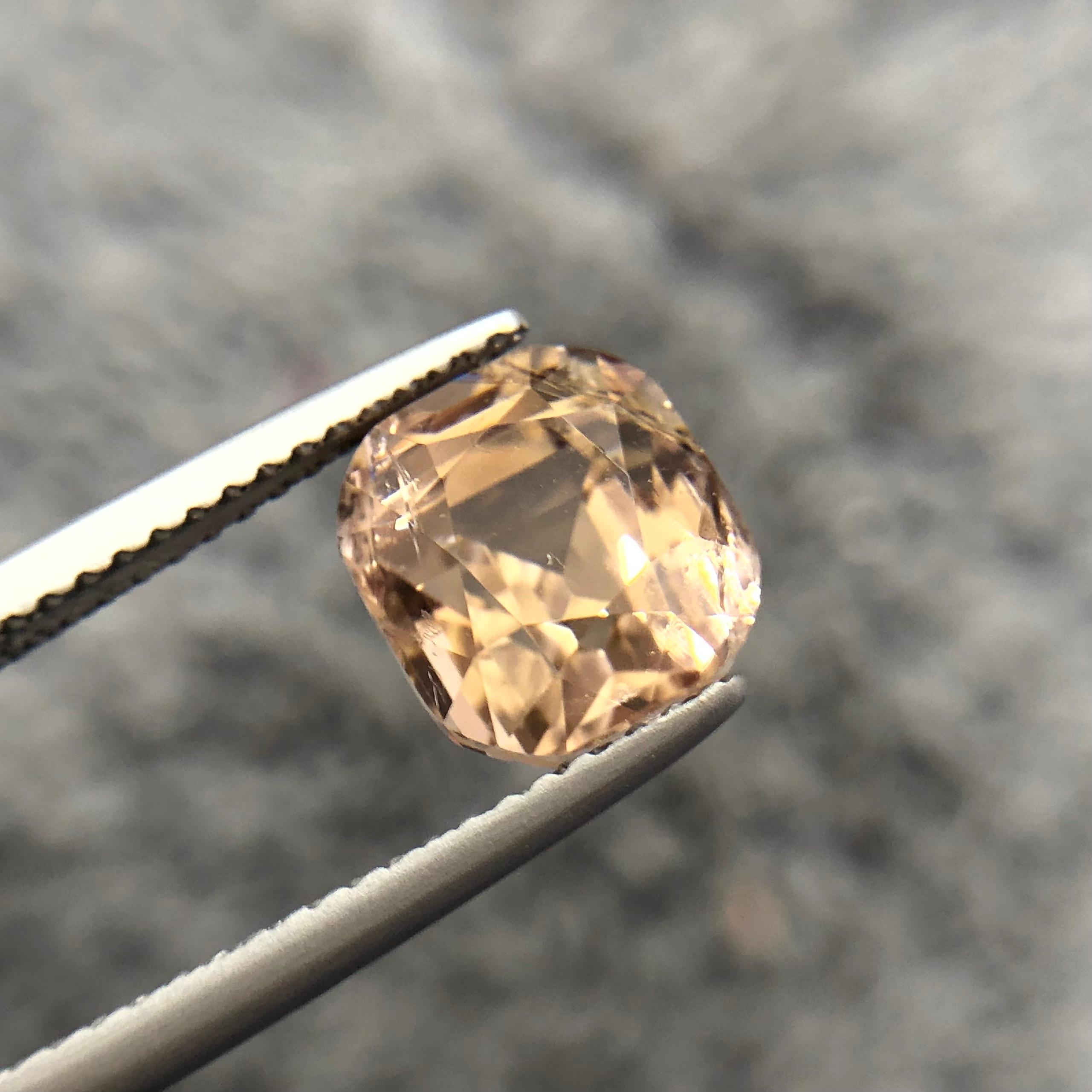 3.24 carats Peach Tourmaline from Afghanistan