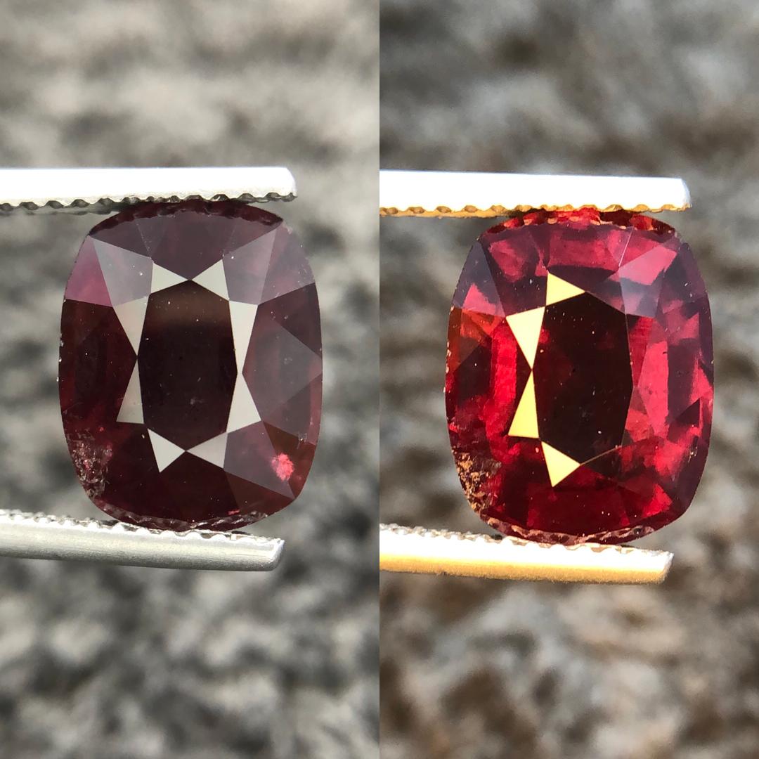 5.67 Carats Color Chang Garnet from Madagascar loose Gemstone