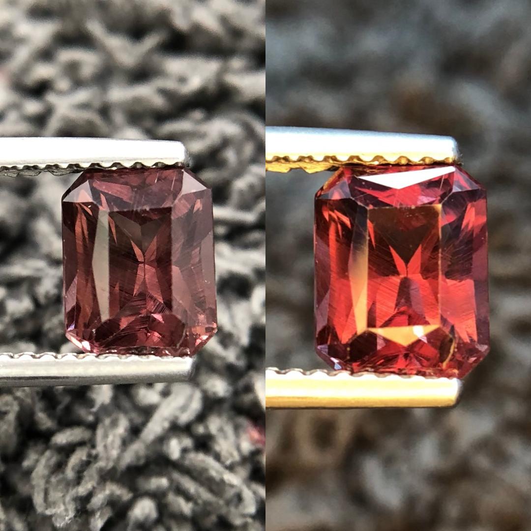 2.08 Carats Color Chang Garnet from Madagascar loose Gemstone