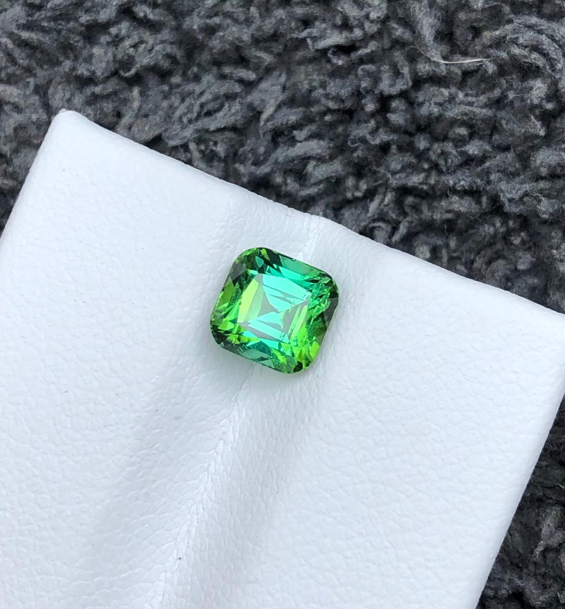 1.70 Carats Mint Green Tourmaline Loose Gemstone from Afghanistan — view 2