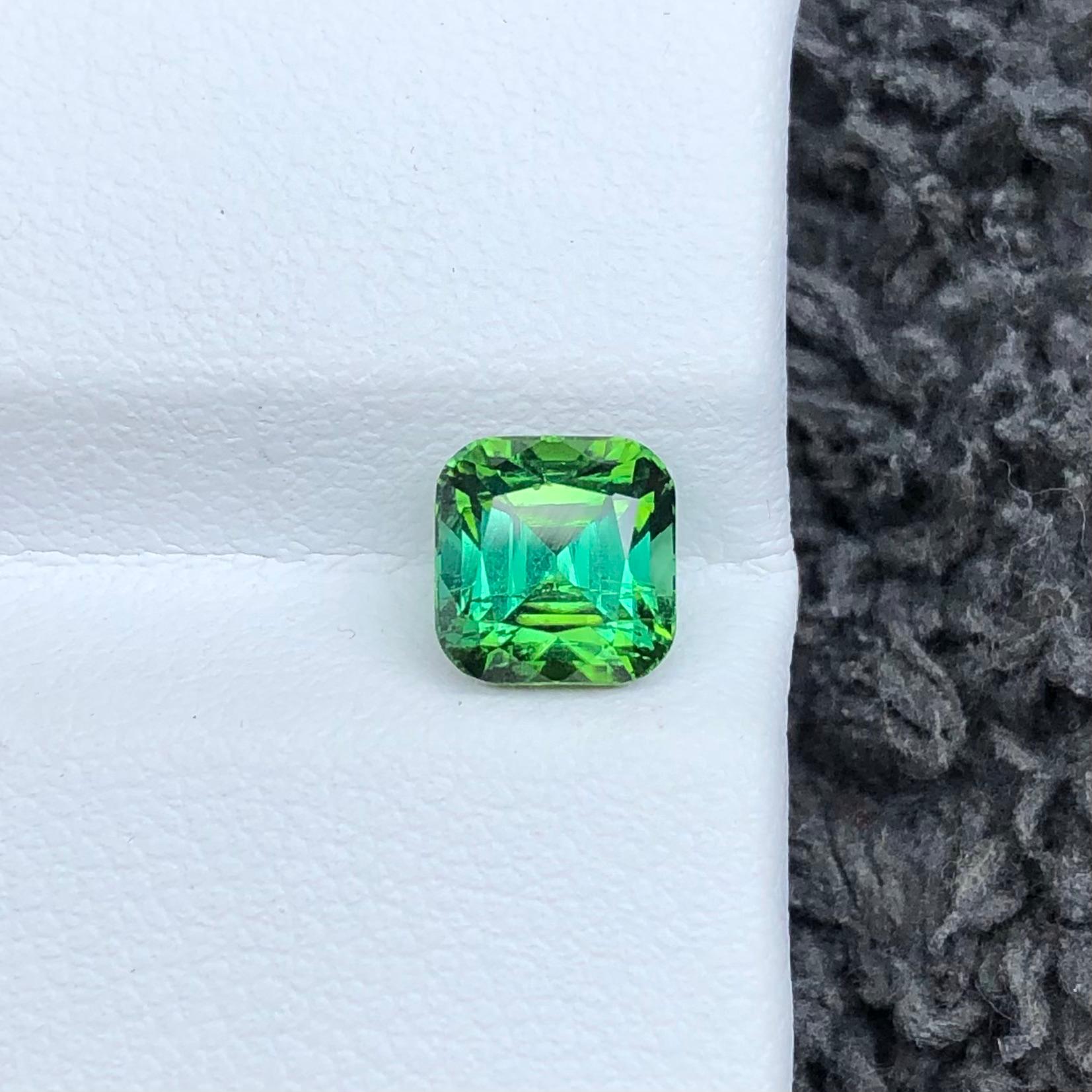 1.70 Carats Mint Green Tourmaline Loose Gemstone from Afghanistan — view 3