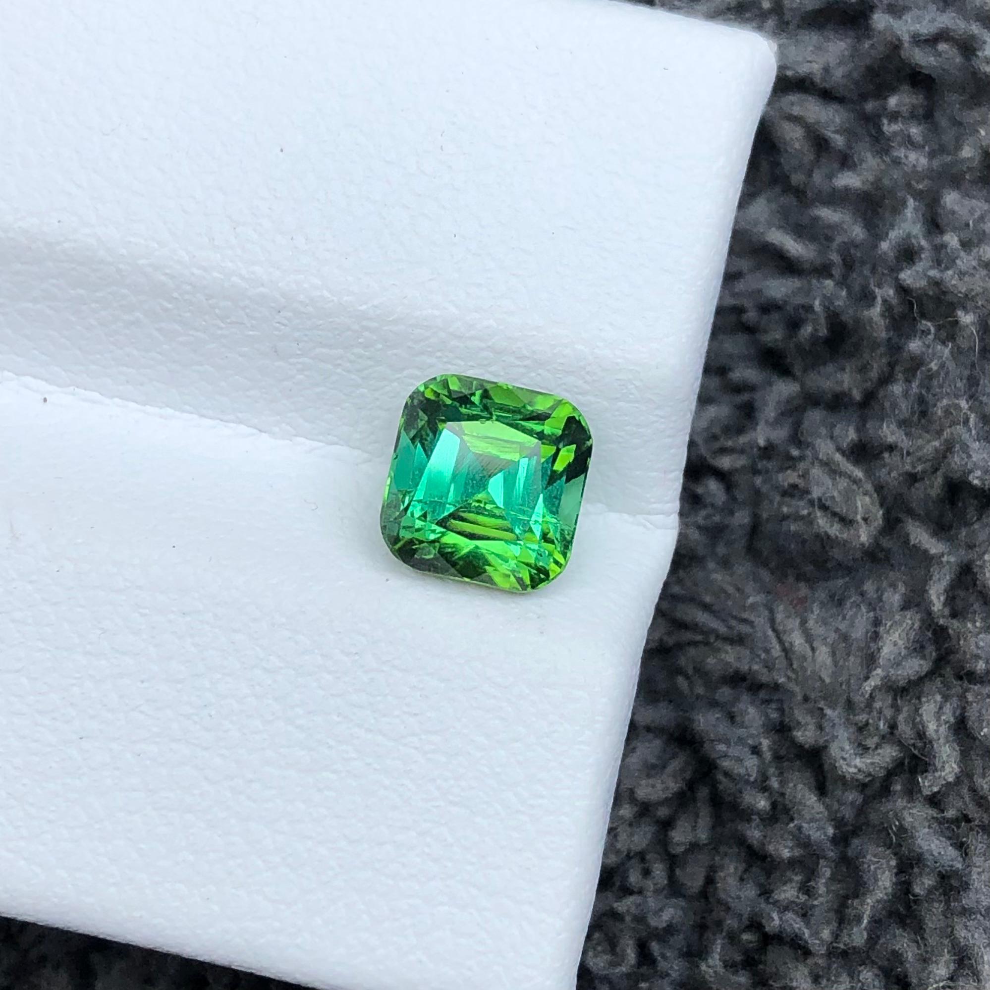 1.70 Carats Mint Green Tourmaline Loose Gemstone from Afghanistan — view 4